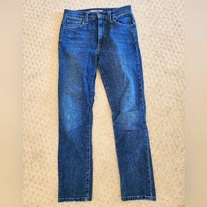 Joe's high rise straight ankle jeans